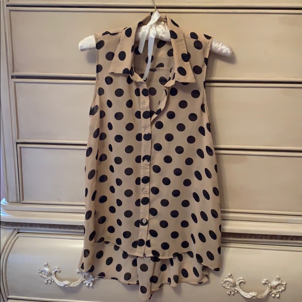 Polka dot blouse